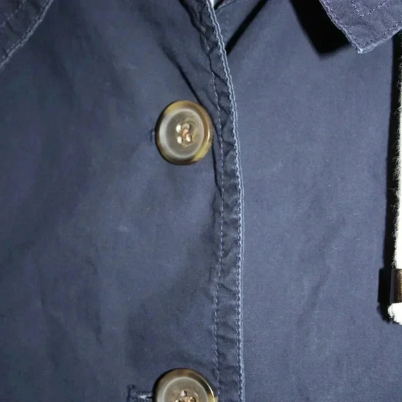 J. Crew Button Front Jacket Navy Blue Size 10 VINTAGE Women's - Picture 5 of 16